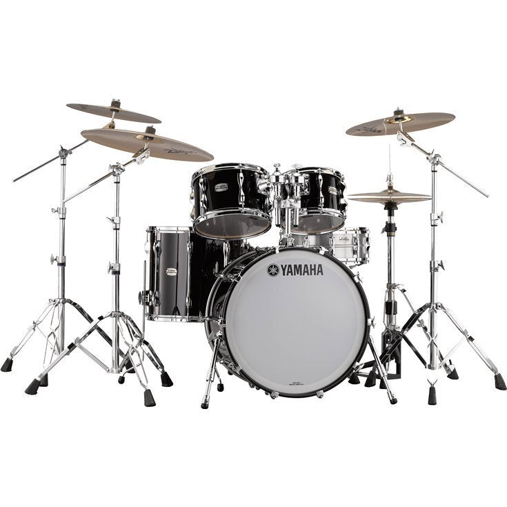 Yamaha Recording Custom 4-piece Drum Set Shell Pack - 20" Bass Drum - Solid Black
