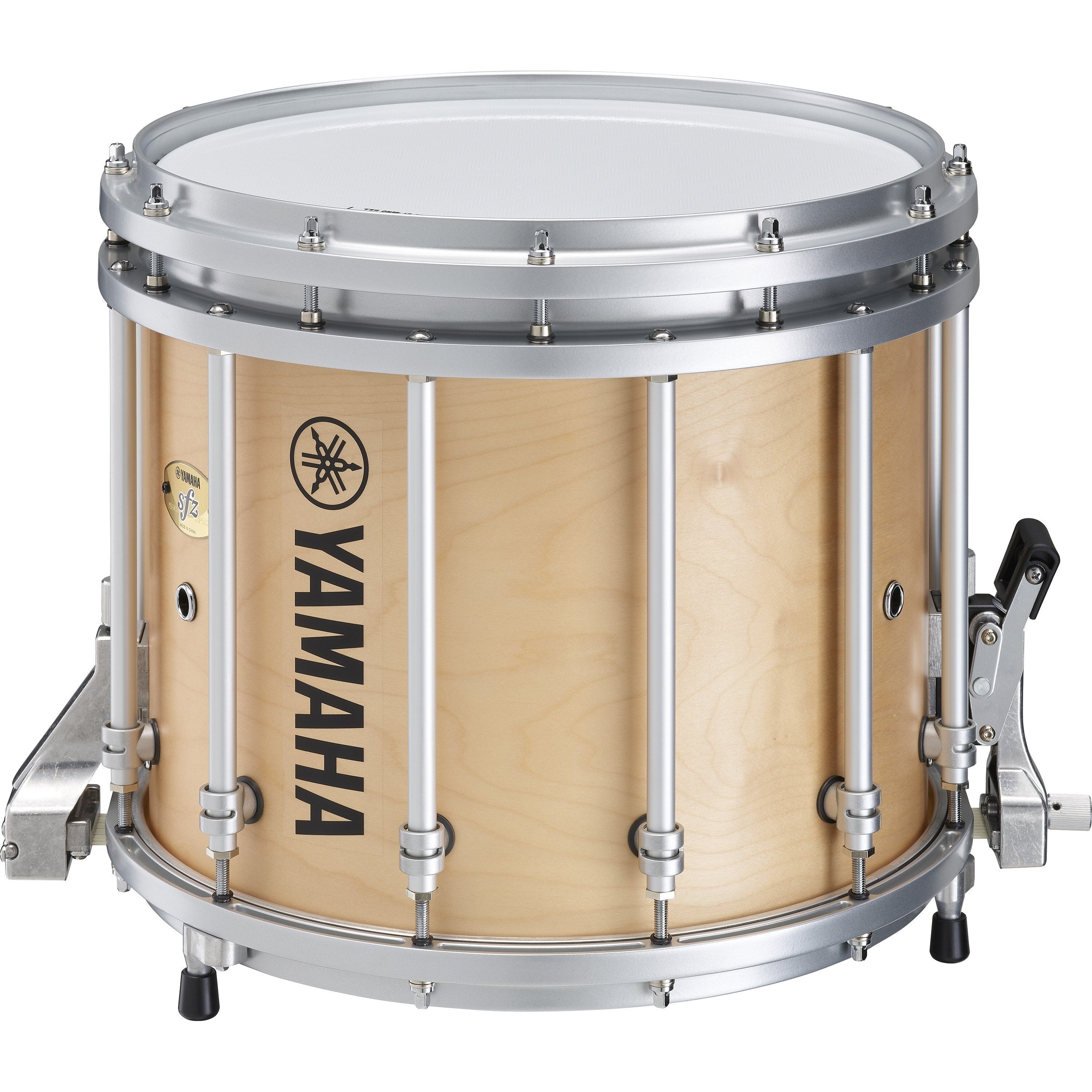 Yamaha SFZ Series Marching Snare Drum - 14" x 12" - Natural Forest