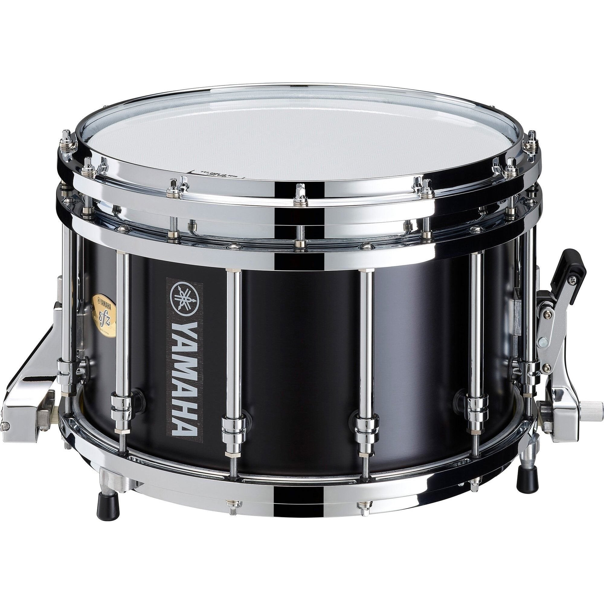Yamaha SFZ Series Marching Snare Drum - 14" x 9" - Black Forest with Chrome Hardware