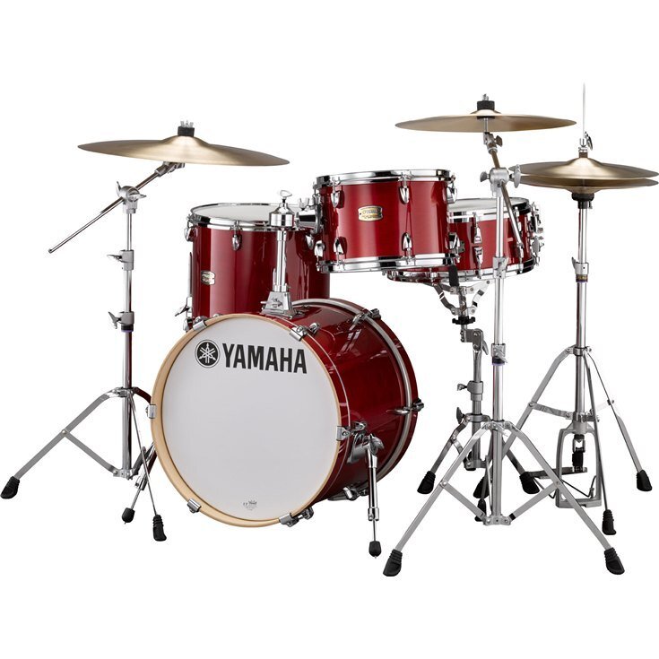 Yamaha Stage Custom Birch 3-piece Bebop Drum Set Shell Pack - 18" Bass Drum - Cranberry Red