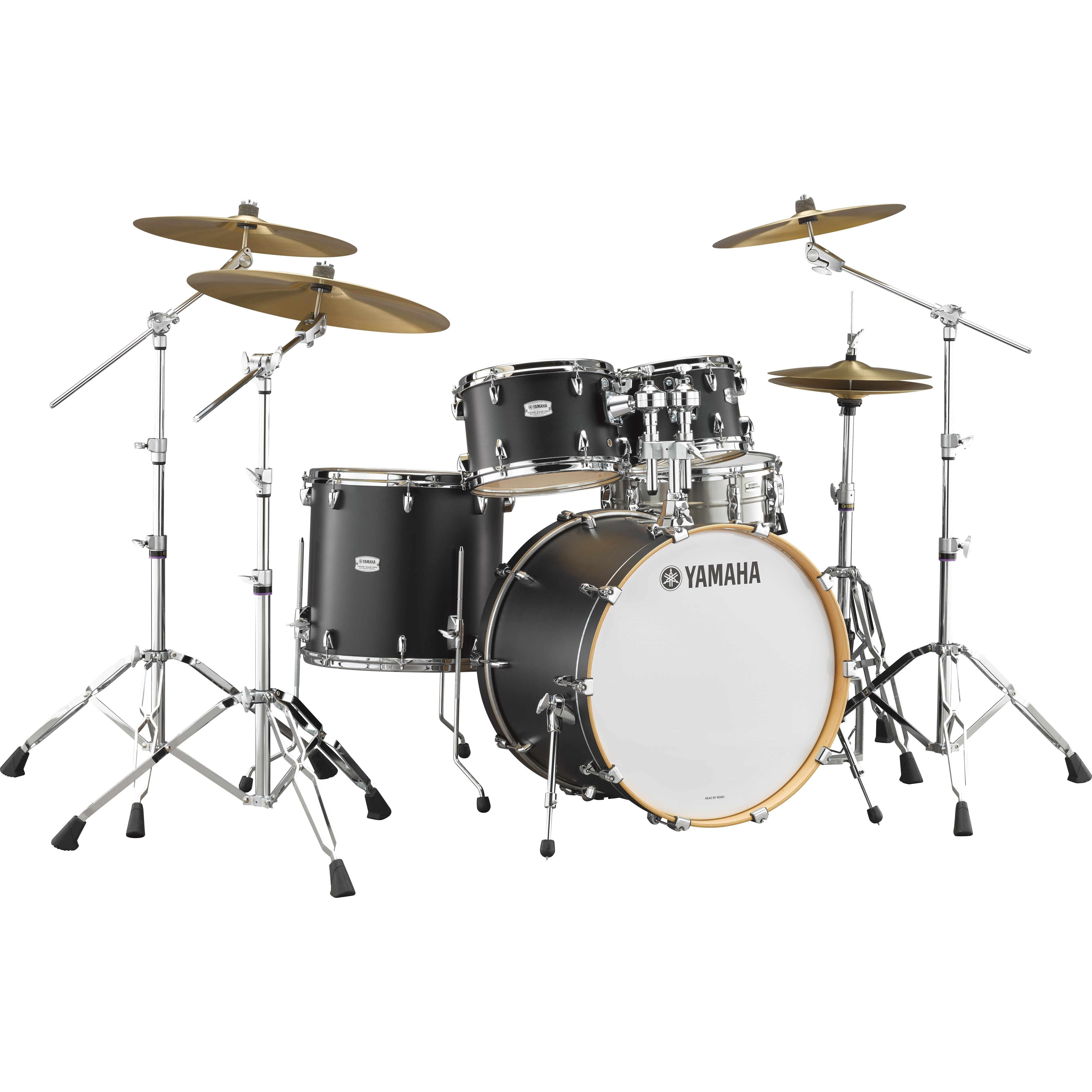 Yamaha Tour Custom 4-piece Drum Set Shell Pack - 20" Bass Drum - Licorice Satin