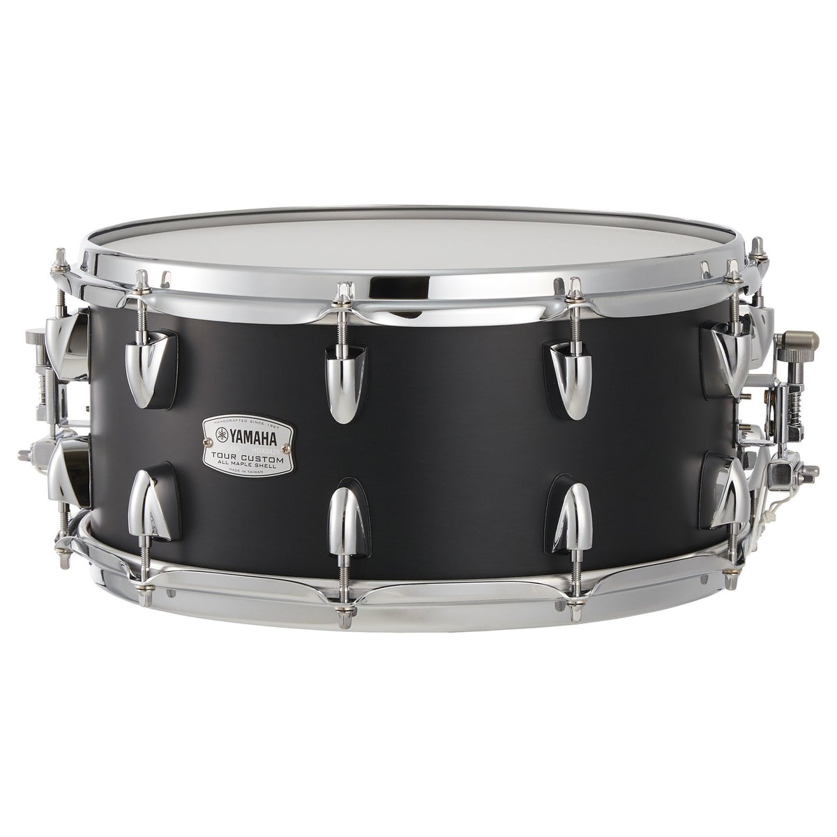 Yamaha Tour Custom Maple Snare Drum - 14" x 6.5" - Licorice Satin