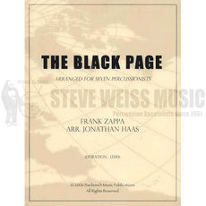 Zappa-The Black Page arr. Haas (Parts I &II)(P)-B/Cro./V/X/M/B M/7T/DS/P