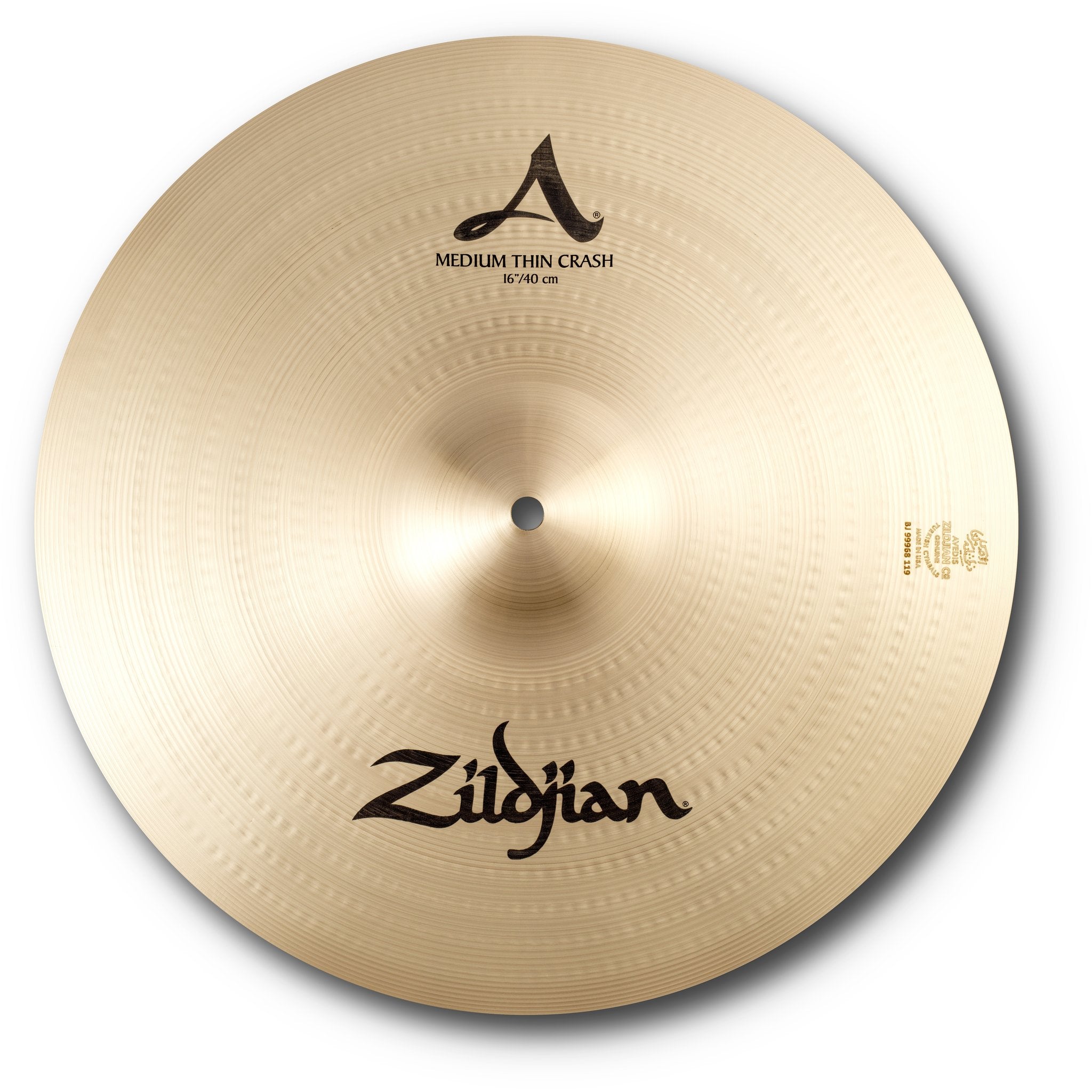 Zildjian 16" Medium Thin Crash Cymbal Top