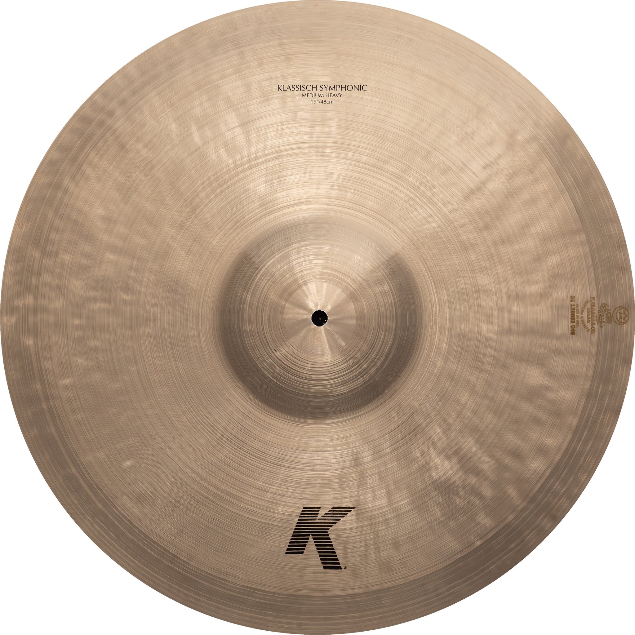 Zildjian 19" K Klassisch Symphonic Medium Heavy Cymbals Top