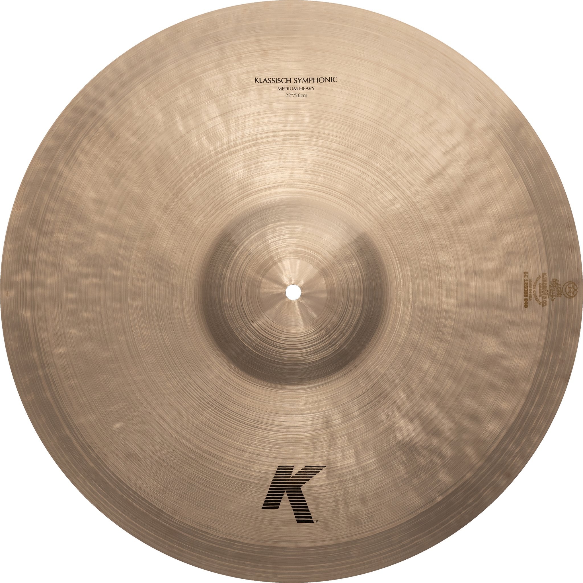 Zildjian 22" K Klassisch Symphonic Medium Heavy Cymbals Top