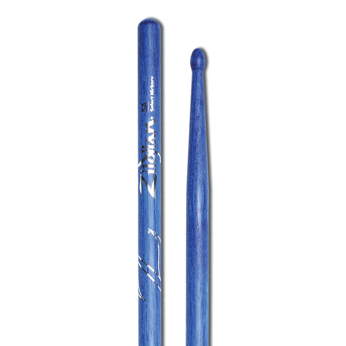 Zildjian 5A Blue Wood Tip Drumsticks - Image 2