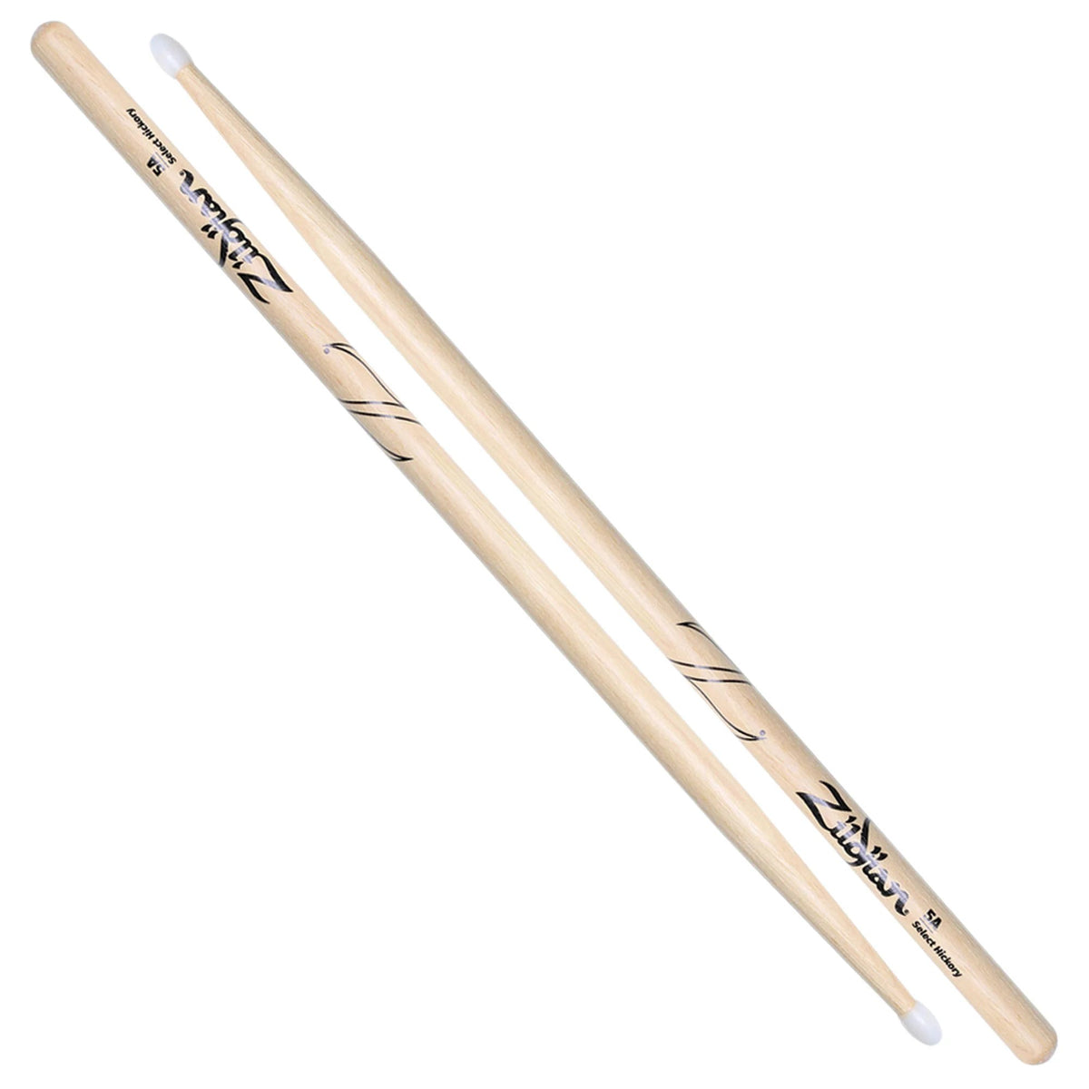 Zildjian 5a Natural Finish Nylon Tip Drumstick Z5AN