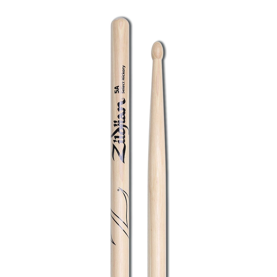 Zildjian 5A Natural Finish Wood Tip Drumsticks - Image 2