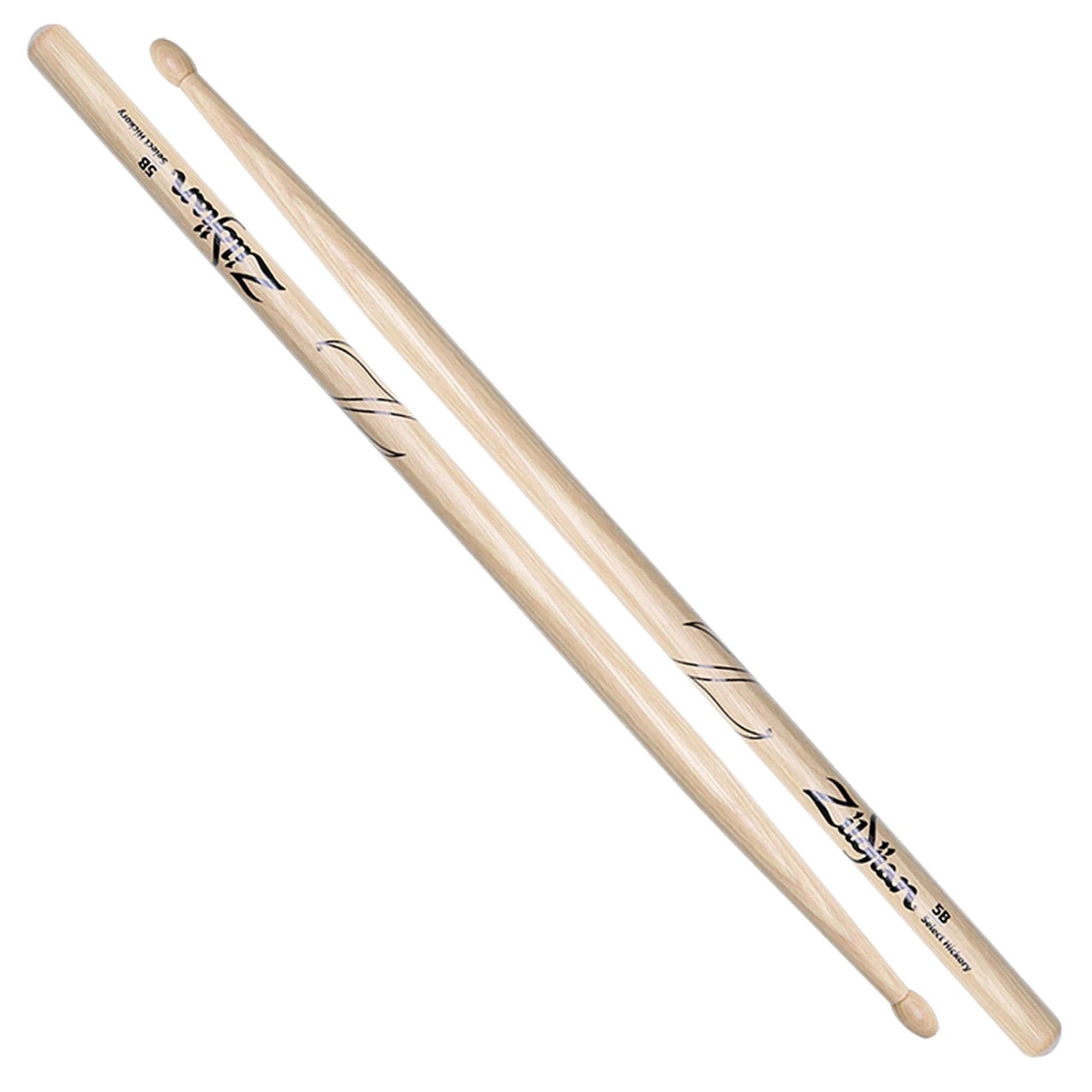 Zildjian 5b natural wood tip drumsticks zb5