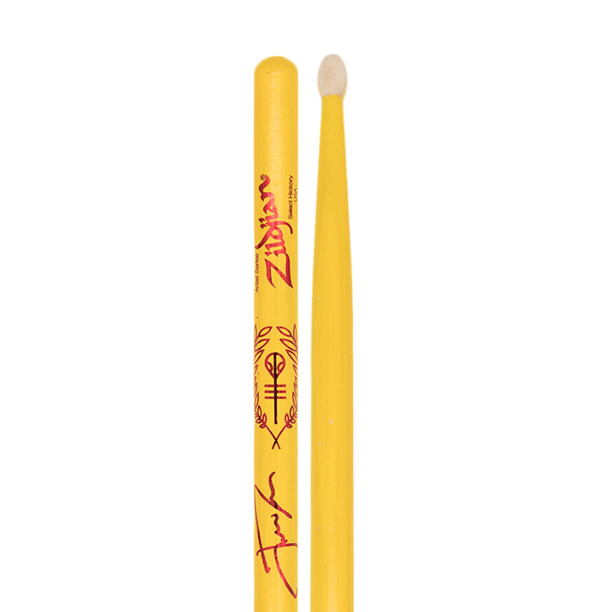 Zildjian Artist Series Josh Dun Drumsticks - Clancy Yellow - Image 2
