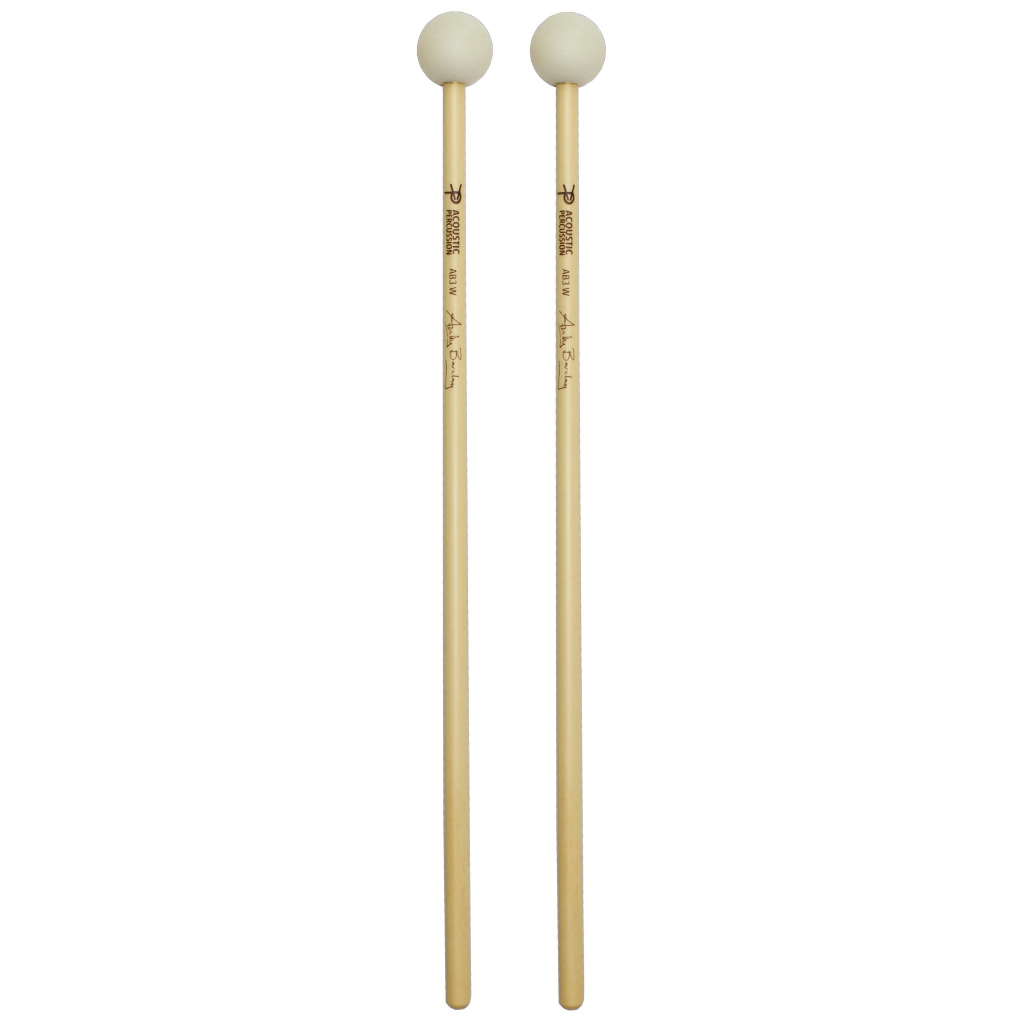 Acoustic Percussion Andrew Barclay Signature Xylophone Mallets with Extra Weight - Hard ACO-AB3W