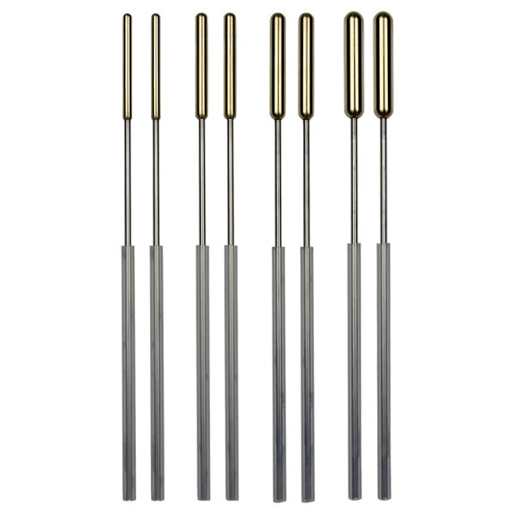 Acoustic Percussion Triangle Beater Complete Set - Brass Head