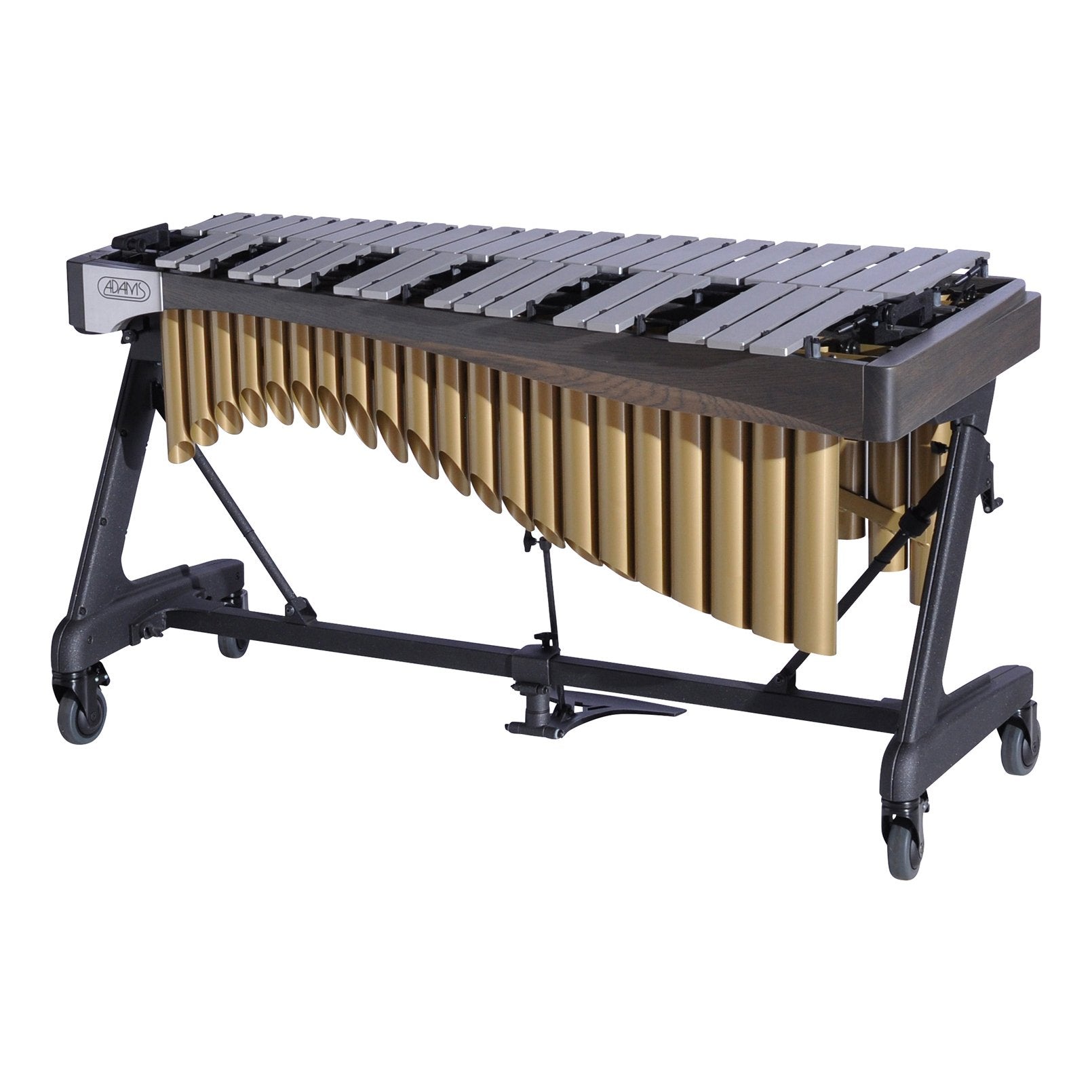 Adams Alpha Series 3 Octave Vibraphone, Silver Bars, w/Motor and Apex Frame Graphite Rails, Gold Resonators ADM-VAWA30S/9G3