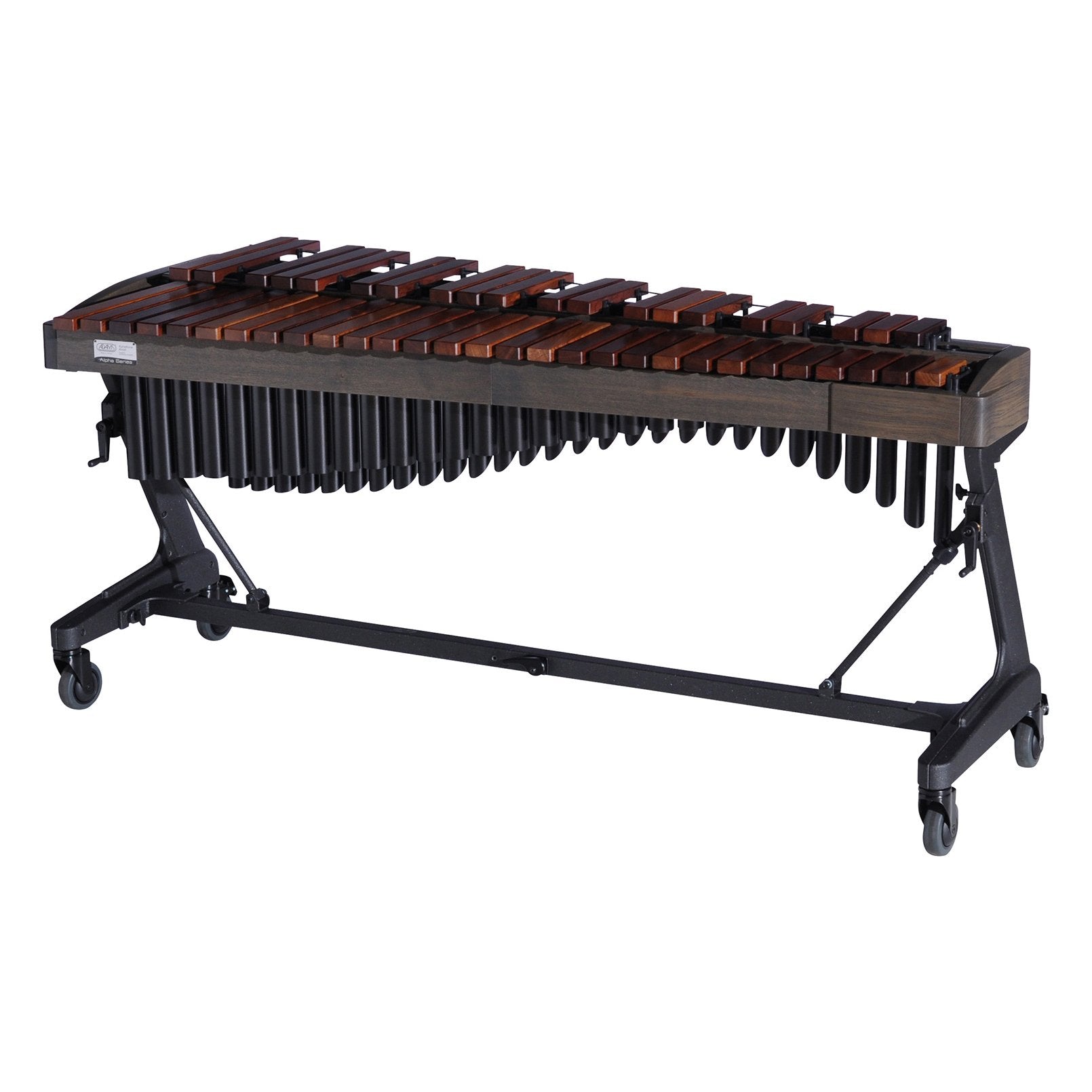Adams Alpha Series 3.5 Octave Rosewood Xylophone w/Apex Frame Graphite Rails, Midnight Black Resonators ADM-XAHAA35/9G1 Rear