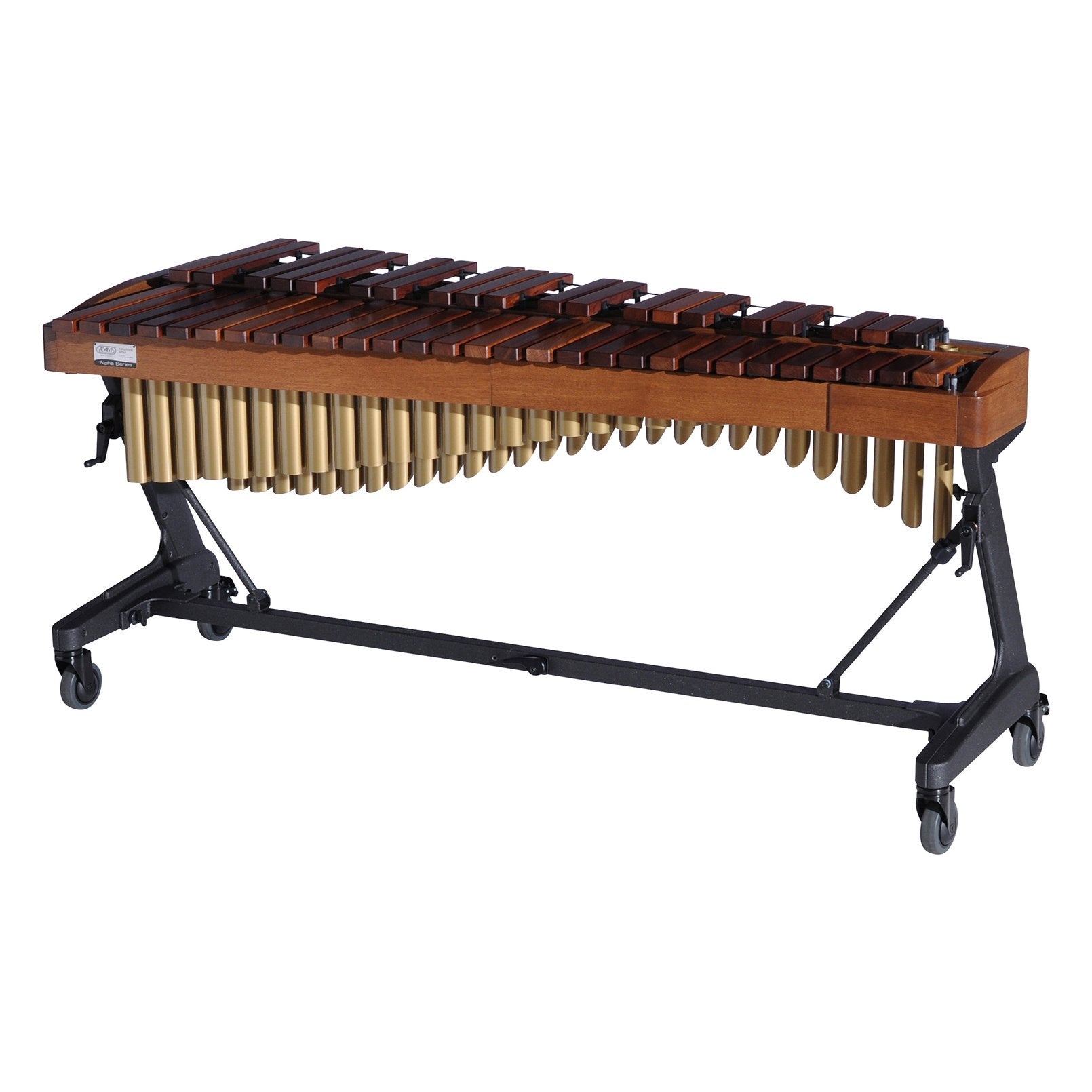 Adams Alpha Series 3.5 Octave Rosewood Xylophone w/Apex Frame Walnut Rails, Gold Resonators ADM-XAHAA35/9T3 Rear
