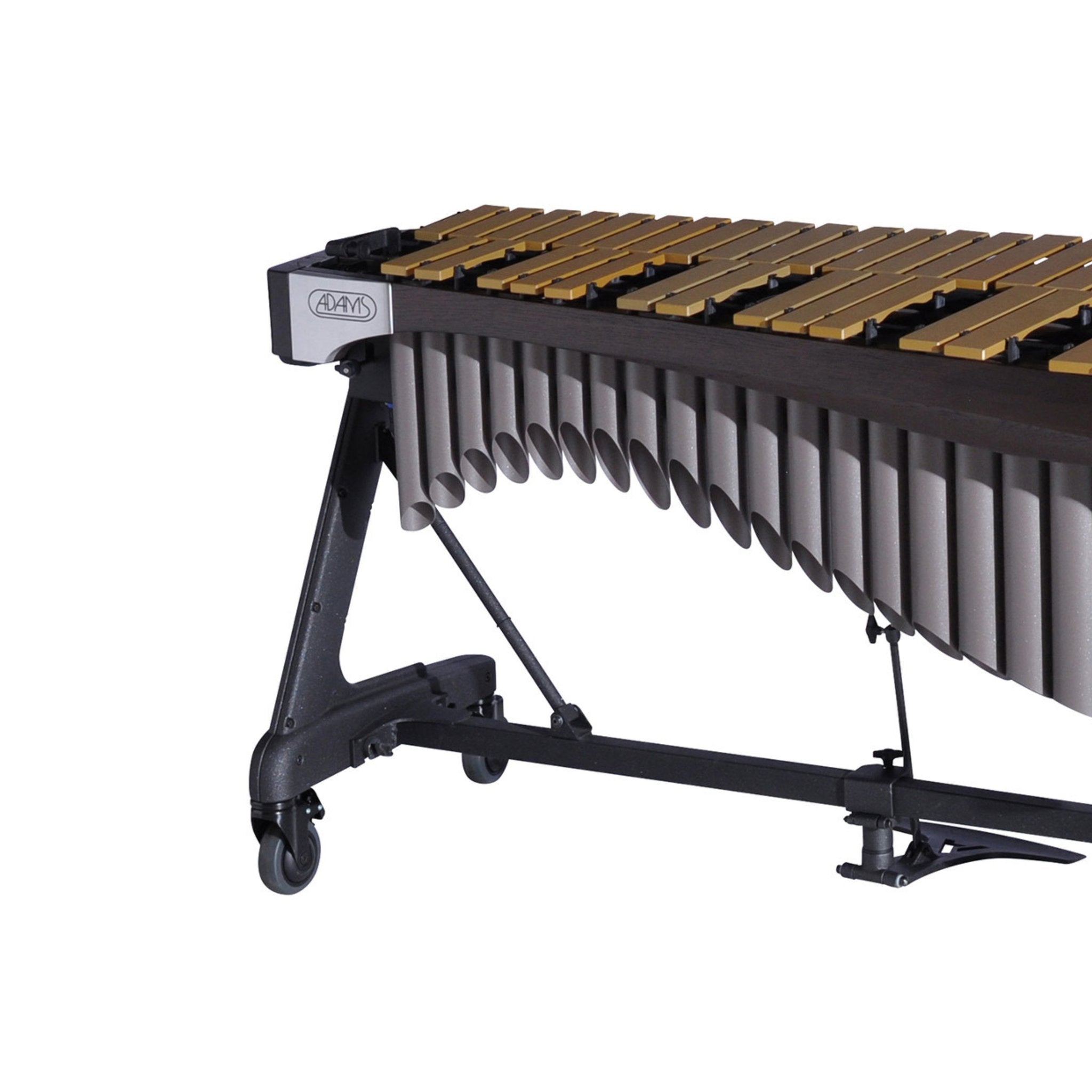Adams Alpha Series 4.0 Octave Vibraphone, Gold Bars, w/Motor and Apex Frame Espresso, Desert Resonators ADM-VAWA40G/9E2