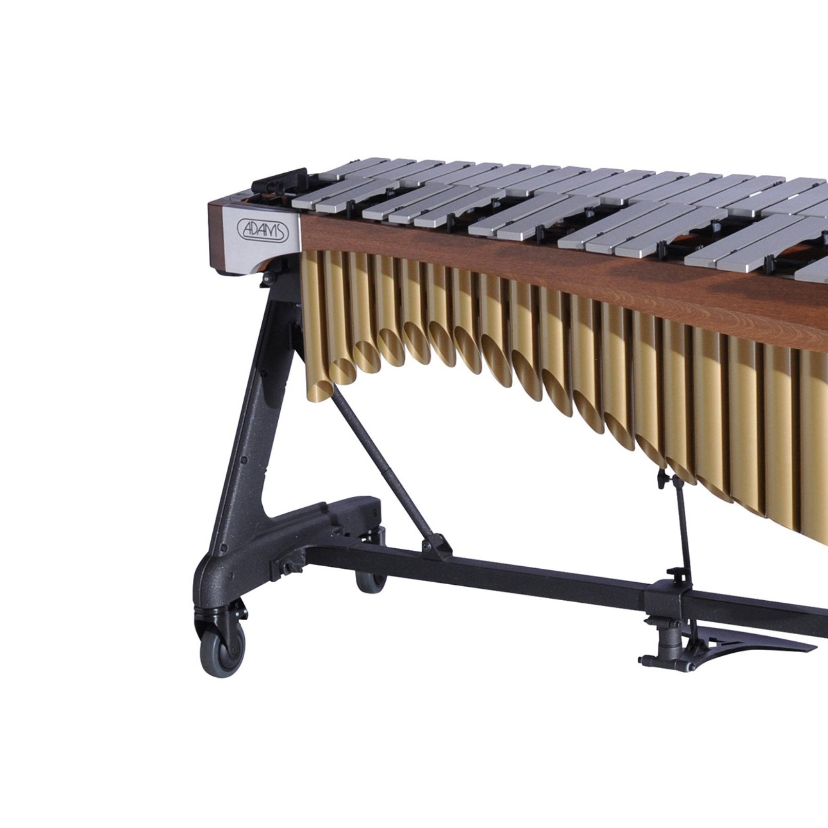 Adams Alpha Series 4.0 Octave Vibraphone, Silver Bars, w/Motor and Apex Frame Walnut Rails, Gold Resonators ADM-VAWA40S/9T3