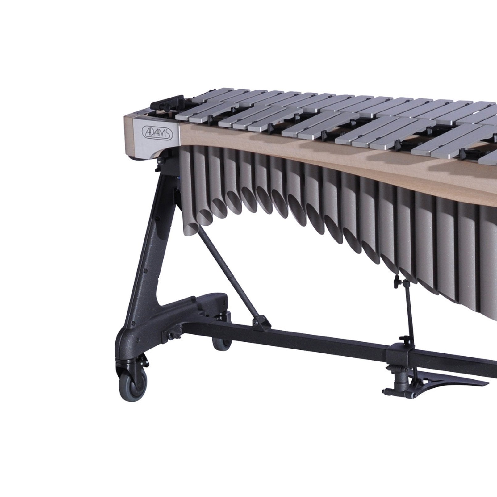 Adams Alpha Series 4.0 Octave Vibraphone, Silver Bars, w/Motor and Apex Frame White Wash Rails, Desert Resonators ADM-VAWA40S/9W2