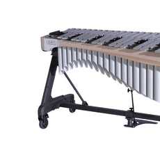 Adams Alpha Series 4.0 Octave Vibraphone, Silver Bars, w/Motor and Apex Frame White Wash Rails, Titanium Silver Resonators ADM-VAWA40S/9W5