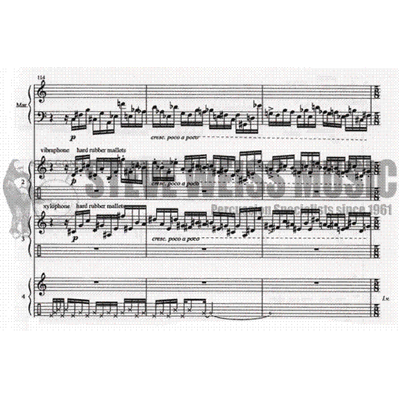Adams-Concerto for Marimba and Percussion Ensemble (SP)- solo M/B/V/C/X4T/P