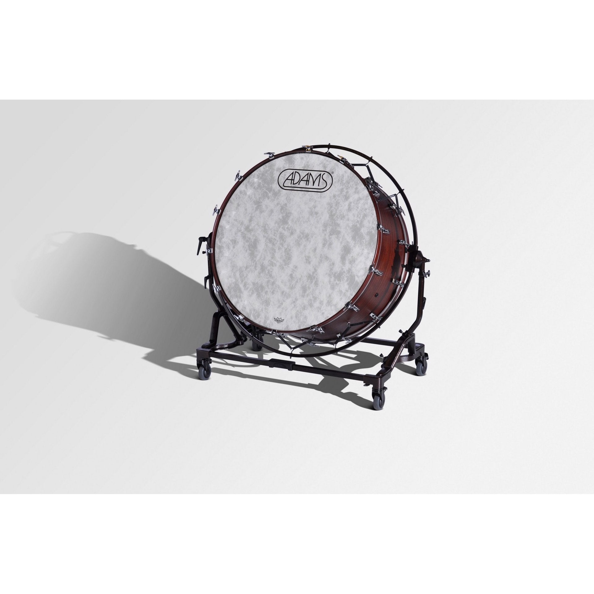Adams Mahogany Concert Bass Drum - 36" x 18" with Field Frame Suspended Stand ADM-ABDF3618