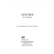 Afiches for Vibraphone by Atilio Stampone and Homero Exposito Cover Page