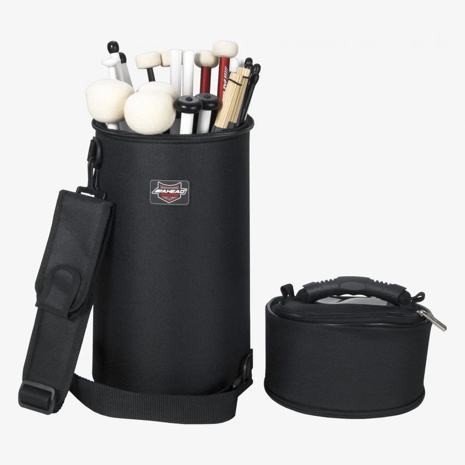 Ahead AASMT Standing Tower Bag Open Loaded With Drumsticks and Mallets