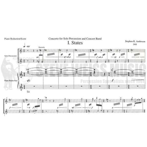 Anderson, S.-Concerto for Solo Percussion & Concert Band (SP) V/M/P/PN Red. OS