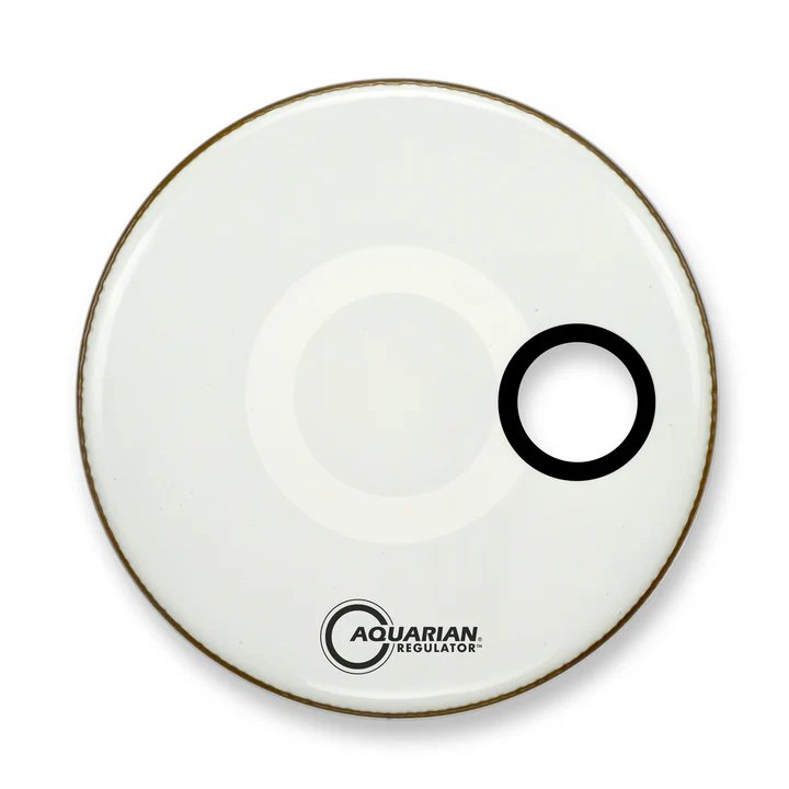 Aquarian Regulator Front Bass Head - White with Offset Hole