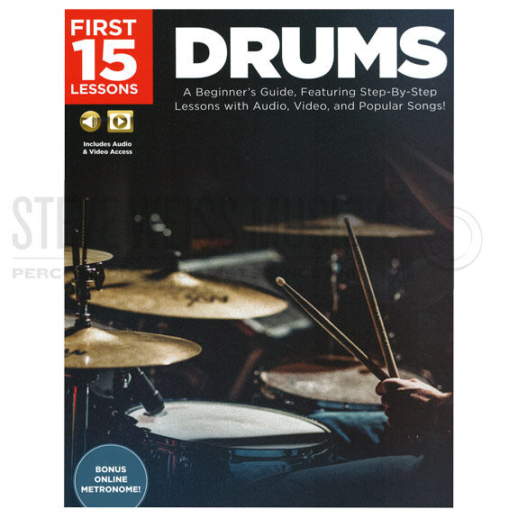 Arber-First 15 Lessons: Drums (Audio & Video Access Included)