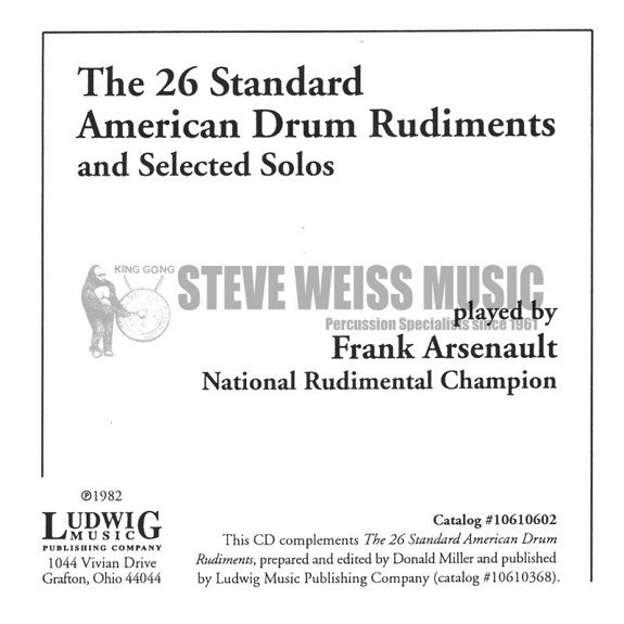 Arsenault-Twenty-six Standard Rudiments (Online audio)