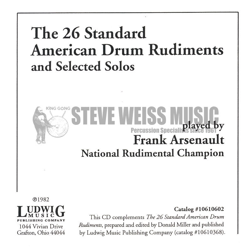 Arsenault-Twenty-six Standard Rudiments (Online audio)