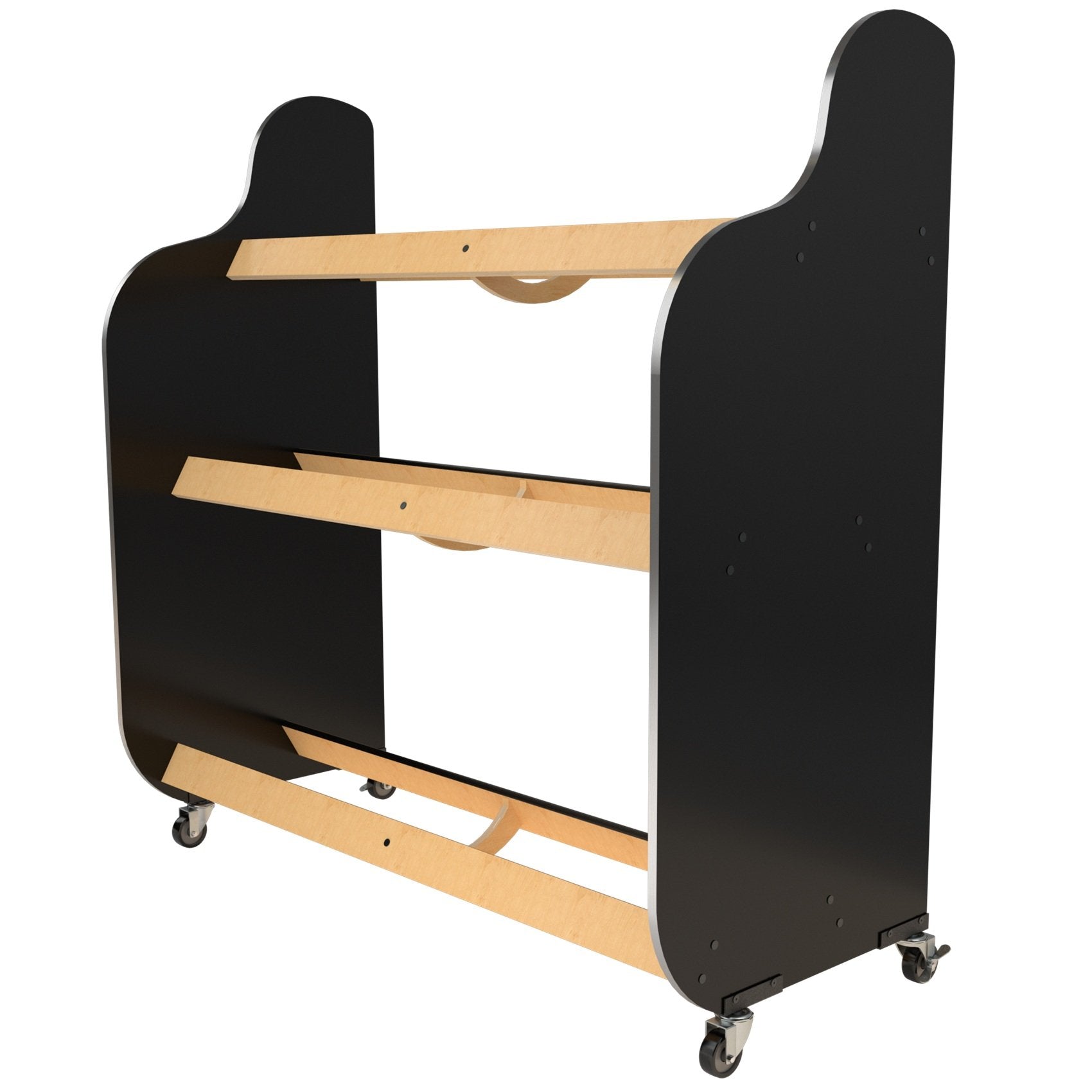 AS-Crafted-Products-band-room-mobile-drum-storage-rack-angled-empty-BRDRU