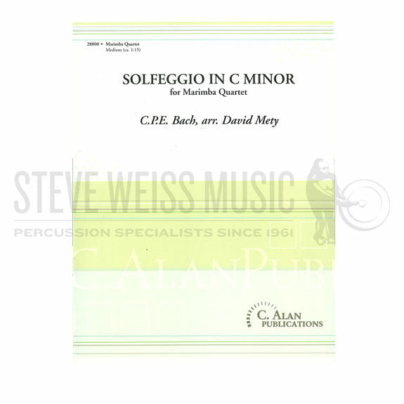 Bach, C.P.E.-Solfeggio in C Minor arr. Mety (SP)-4M