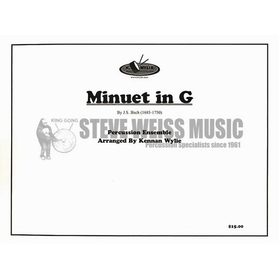 Bach-Minuet in G arr. Wylie (SP)-B/V/C/X/M/2T/P