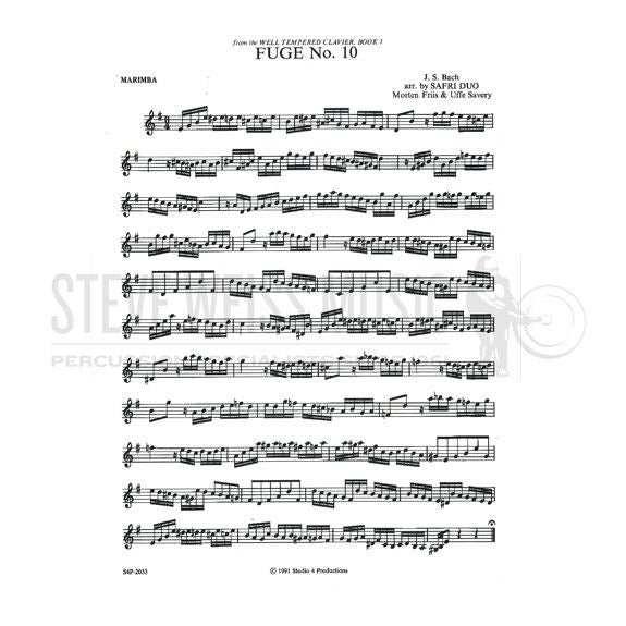 Bach-Prelude and Fugue No. 10-Safri-M/V