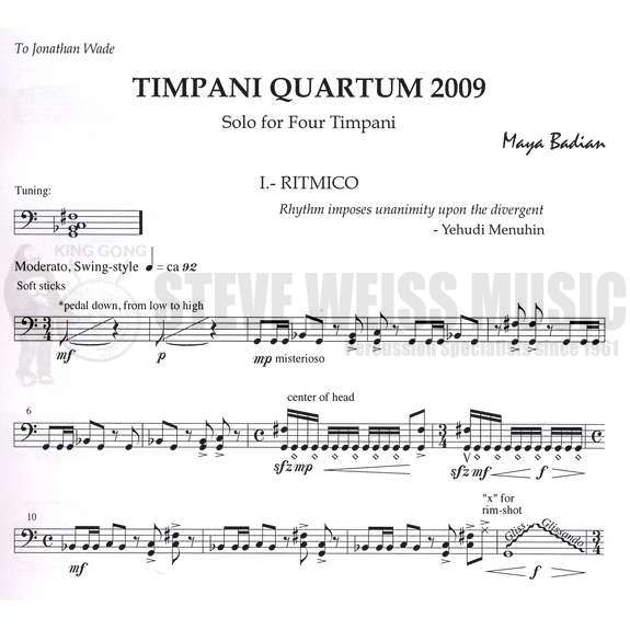 Badian-Timpani Quartum 2009-4T