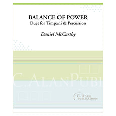 Balance of Power Duet for Timpani & Percussion Daniel McCarthy Cover Page