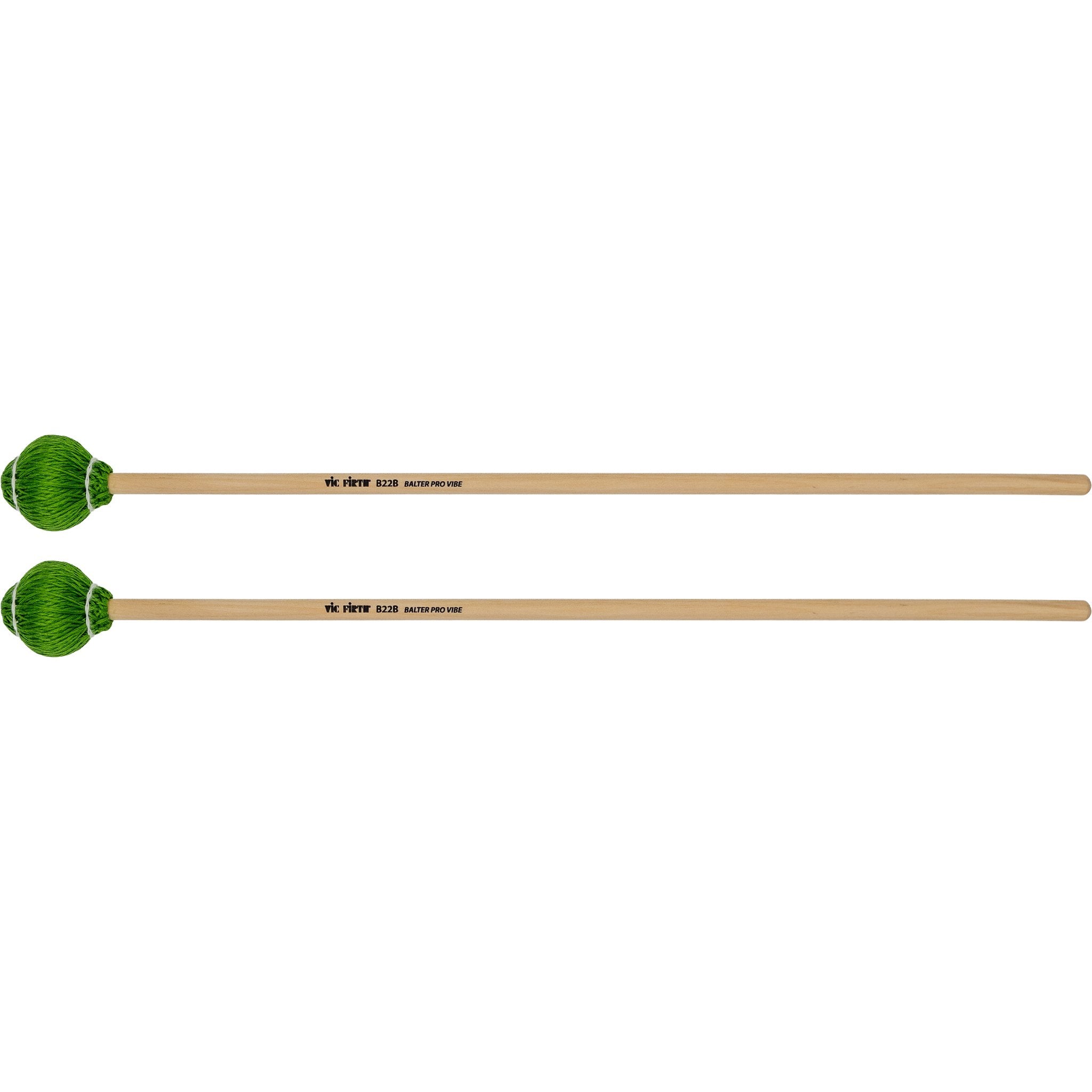 Balter Pro Vibe Series 22B Medium Hard Green Cord Mallets - Birch