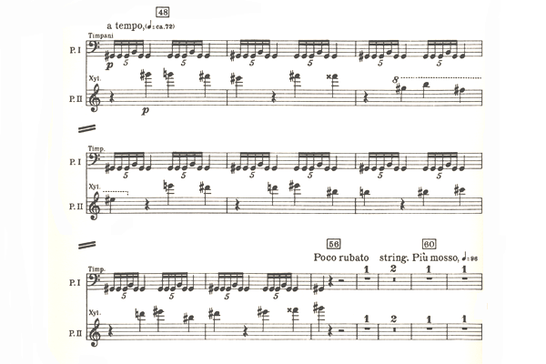Bartok-Sonata for Two Piano and Percussion (PERC)-P/X/3T/2PN