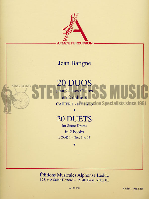 Batigne-20 Duets vol. 1