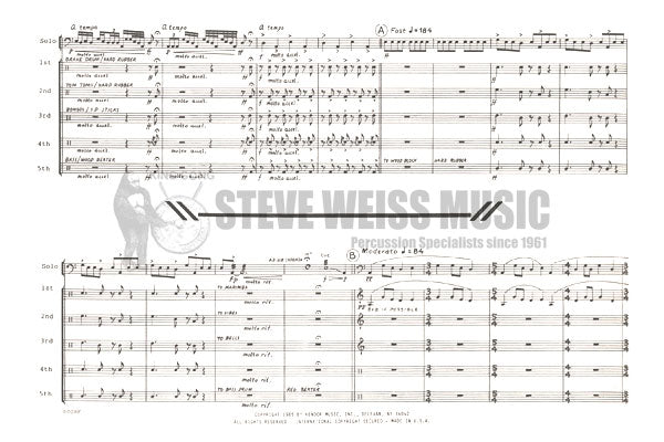 Beck-Concerto for Timpani and Percussion (SP)-4T solo/P/M/X/V/B/