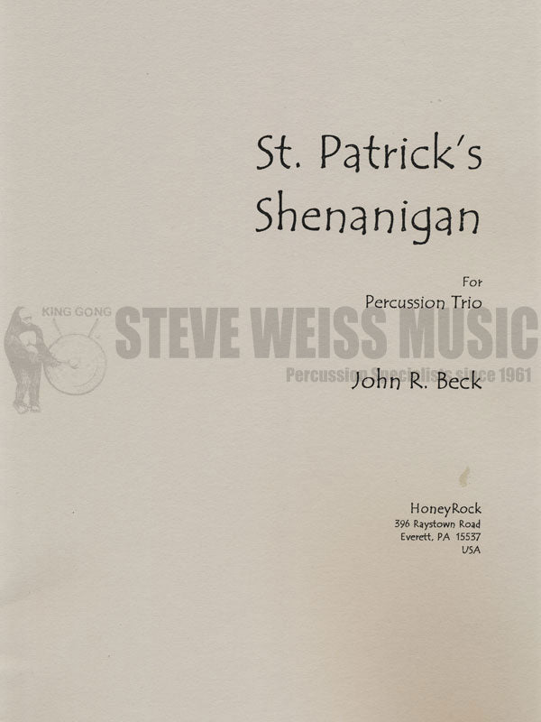 Beck-St. Patrick's Shenanigan (SP)-Tuned cowbells
