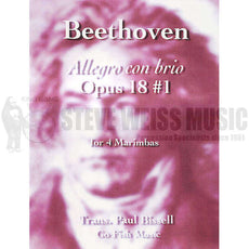 Beethoven-Allegro con Brio String Quartet Op. 18 #1 arr. Bissell (SP)-4M