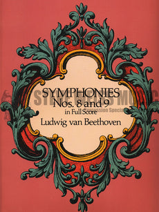 Beethoven-Symphonies No. 8 & 9 (Score)