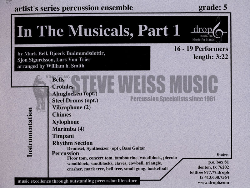 Bell/Gudmundsdottir et al.-In the Musicals Part 1 (SP)-B/ 2V/C/opt. alm./opt. steel drs./X/4M/4T/P/Rhythm section