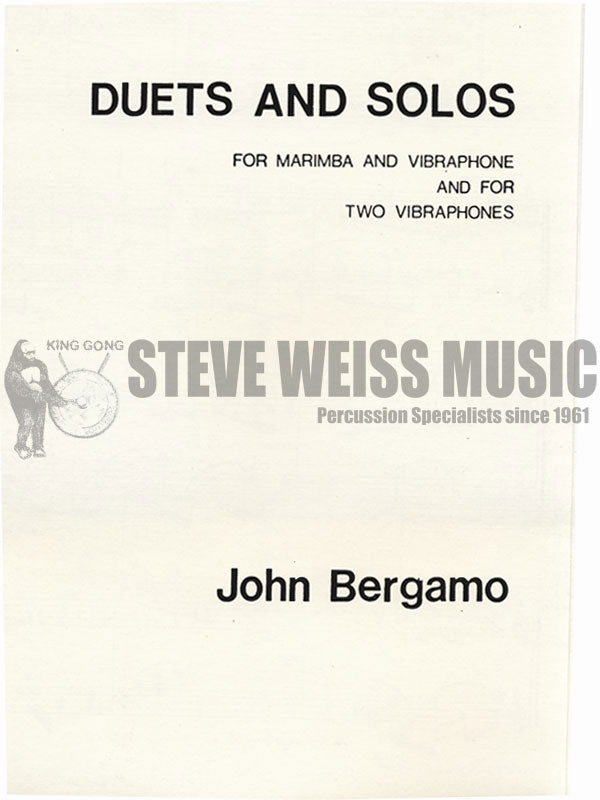 Bergamo-Duets and Solos(2S)-2V/M