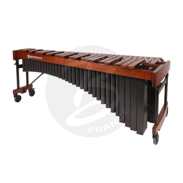 Bergerault Signature Series 4.6 Octave Marimba, (E2 to C7) Mahogany Frame Finish / Black Resonators BER-BM46-MB