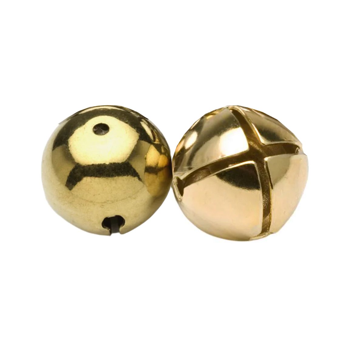 Bevin Bells Brass Sleigh Bell - Hole (No Loop) 1.25:
